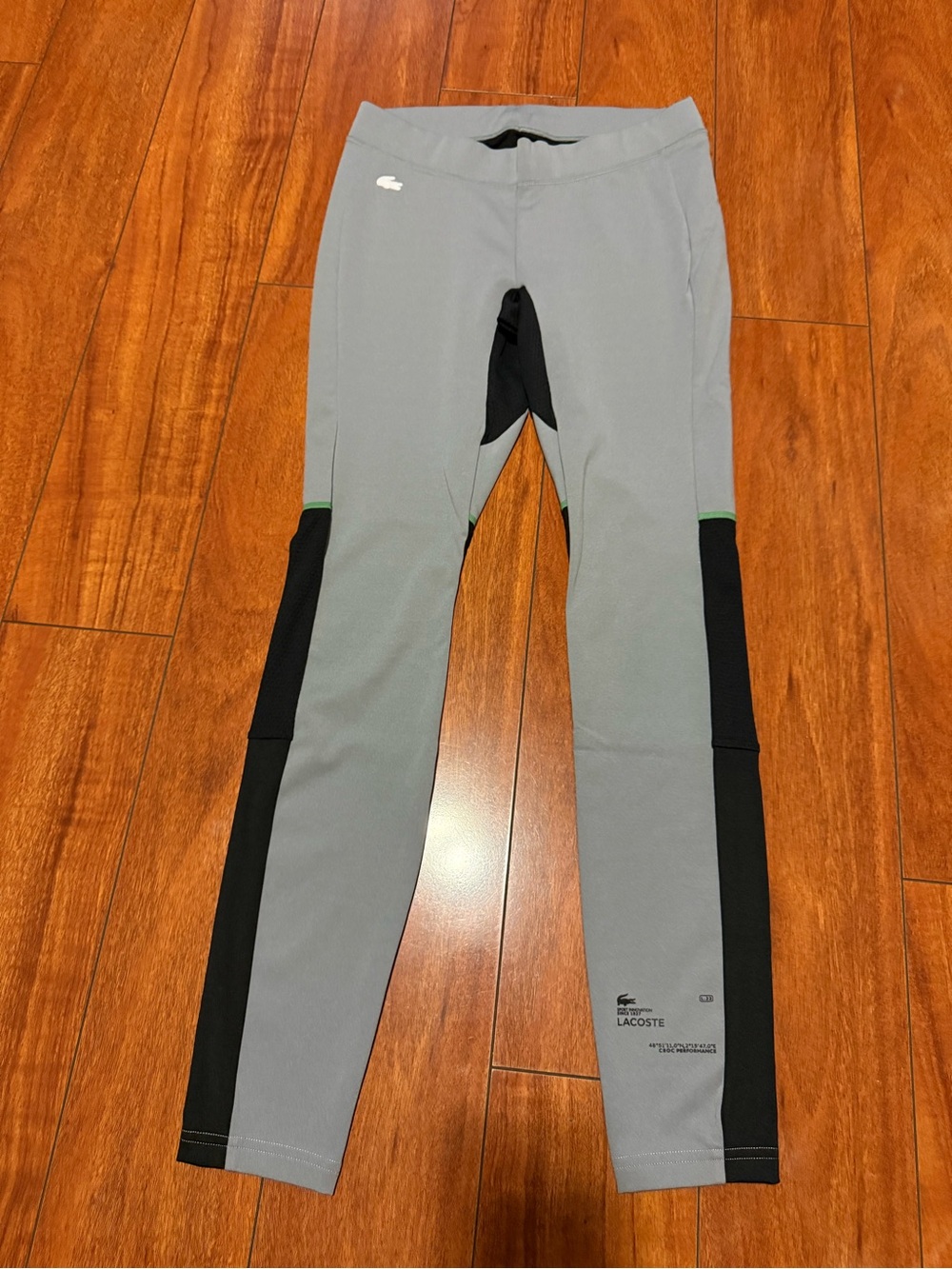 Lacoste women’s Grey and Black Performance Leggings